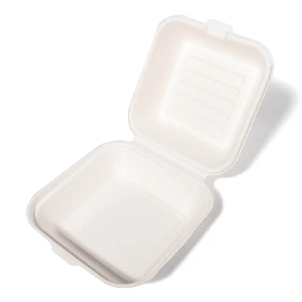6“*6” Sugarcane Pulp Burger box