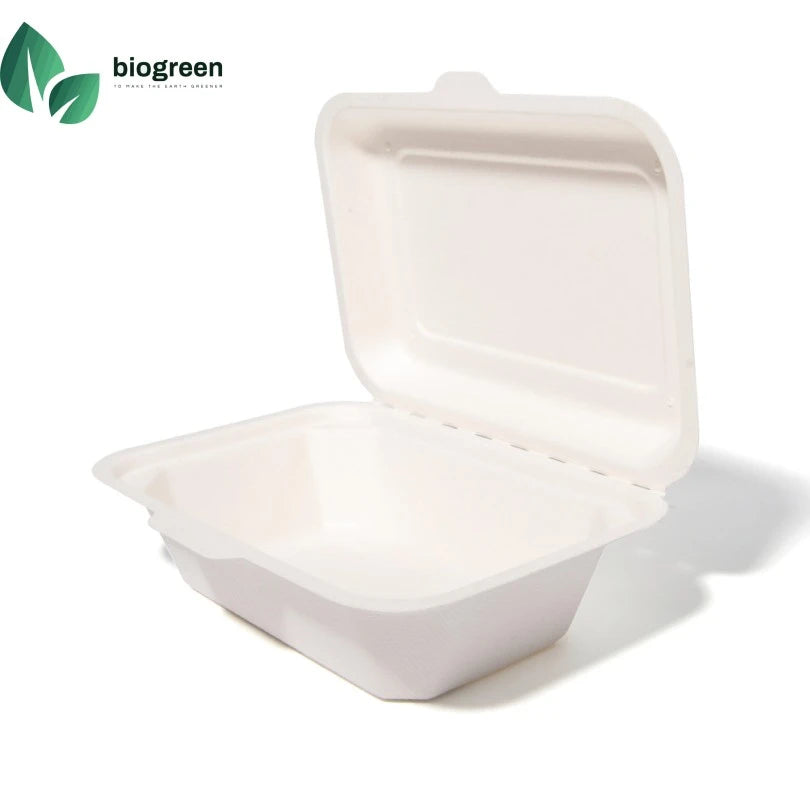 6“*4” /450ml Sugarcane Bagasse Containers for Takeaway Food
