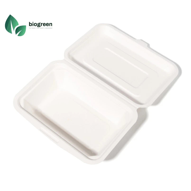 7“*5” /600ml Sugarcane Bagasse Eco Friendly Takeaway Food Containers China Supplier
