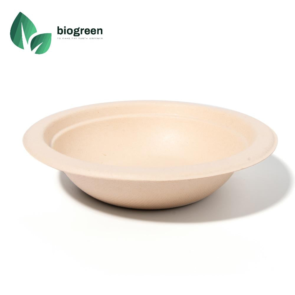 100% Compostable 12 oz Heavy-Duty Eco-Friendly Disposable Bagasse Biodegradable Bowls