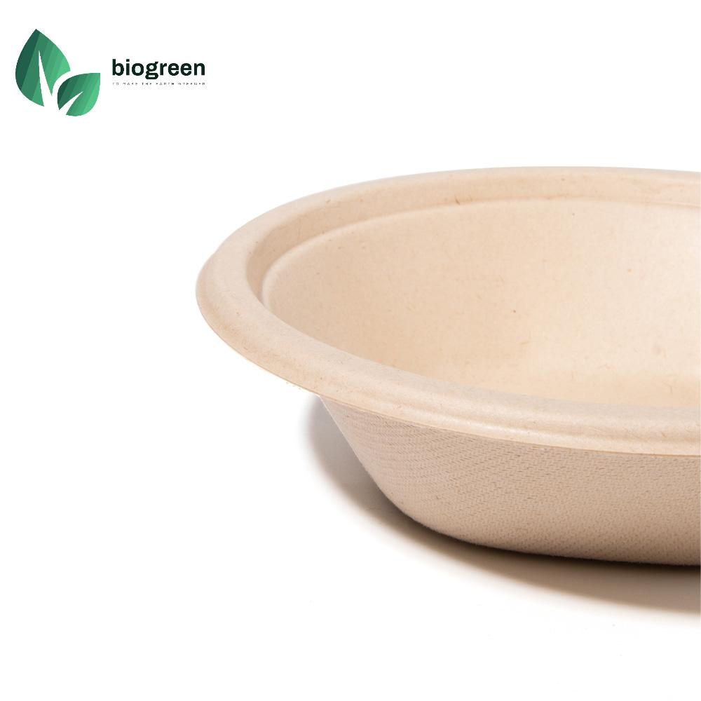 China Molded Pulp Packaging Supplier 16oz Bagasse Soup Bowl