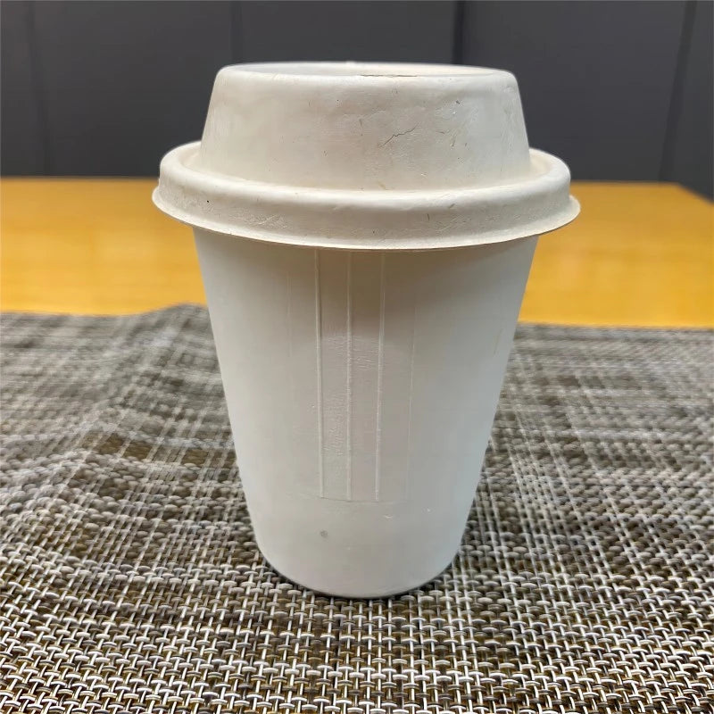 Wholesale Competitive Prices 8oz Coffee Cup Lids 80mm Biodegradable Lids Bagasse Lids Various Styles and Sizes