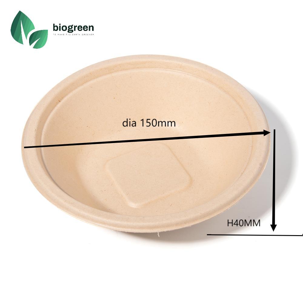 China Supplier  12 oz/350ml Biodegradable Bowls with Lids Sugar Cane Bowls