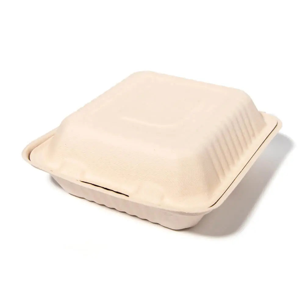Eco Friendly Sugarcane Bagasse Food Containers Disposable 3 Compartment Containers