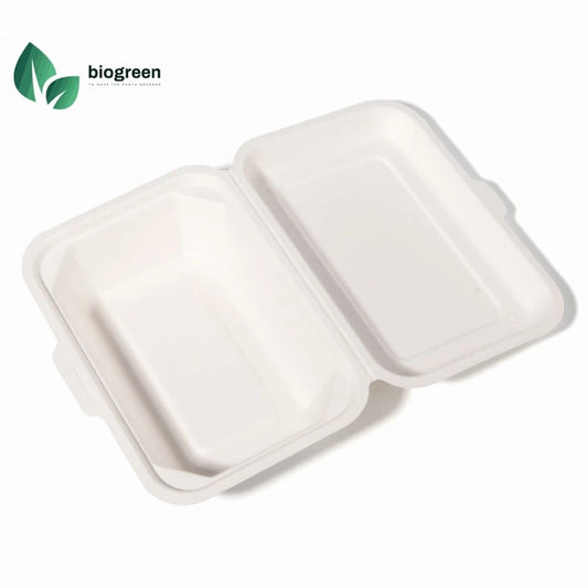 6“*4” /450ml Sugarcane Bagasse Containers for Takeaway Food